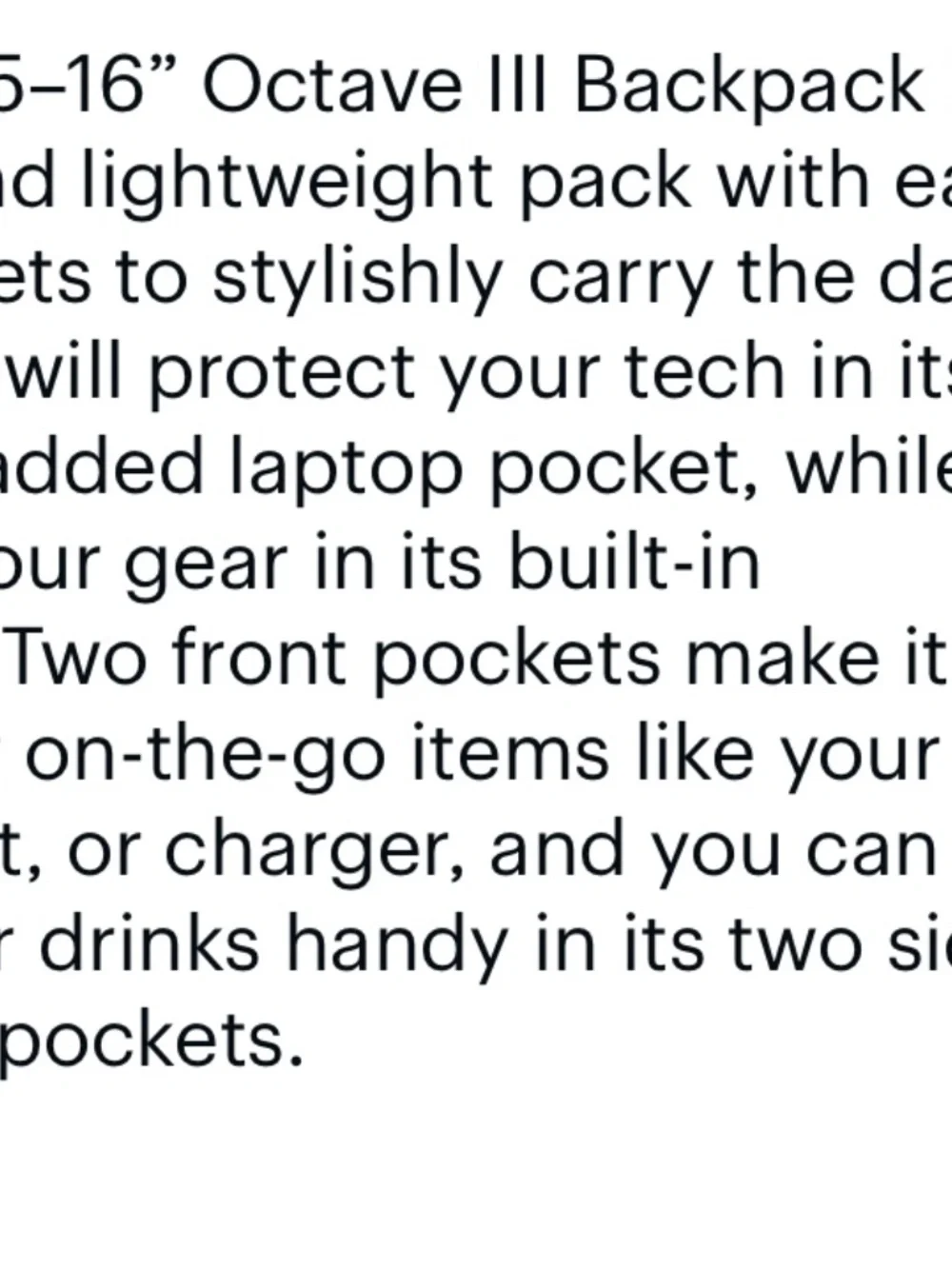 Brand new Tagus backpack